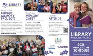 Library Memory Cafe 2026 schedule brochure preview