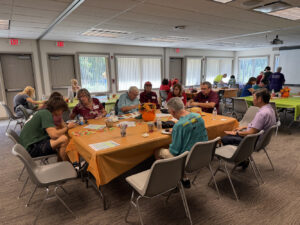 A well-attended Memory Cafe with a fall theme.