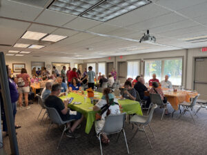 A candid shot of the participants of a Memory Cafe.