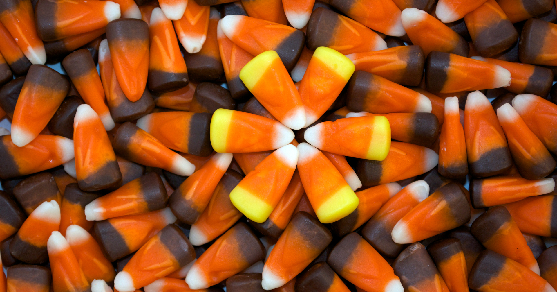 Close up of candy corn